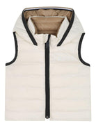 Gilet per bambino Boss Kids beige con design con cappuccio - Rubino Kids