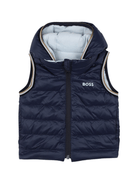 Gilet per bambino Boss Kids blu con design reversibile - Rubino Kids
