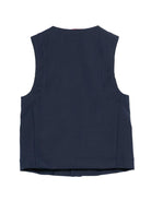 Gilet per bambino Fay Kids blu con scollo a V - Rubino Kids