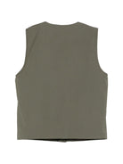 Gilet per bambino Paolo Pecora Kids verde con bottoni - Rubino Kids