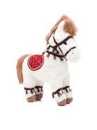 Giocattolo cavallo per bambini Bonpoint bianco con criniera in pelliccia - Rubino Kids