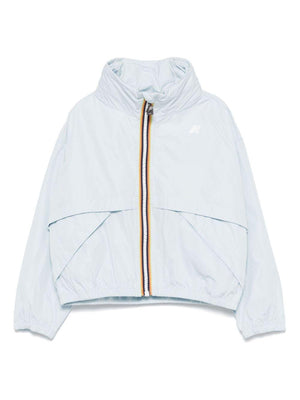 Giubbino Aubette per bambino K Way Kids celeste con pattina frangivento