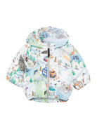 Giubbino Harpo per neonato Molo bianco con stampa grafica - Rubino Kids