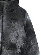 Giubbino Hilo per bambino Molo nero con stampa all - over - Rubino Kids