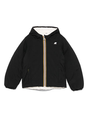 K-Way Kids black padded jacket with padded design
