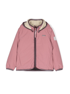 Giubbino impermeabile per bambina Molo Winner rosa con cappuccio - Rubino Kids