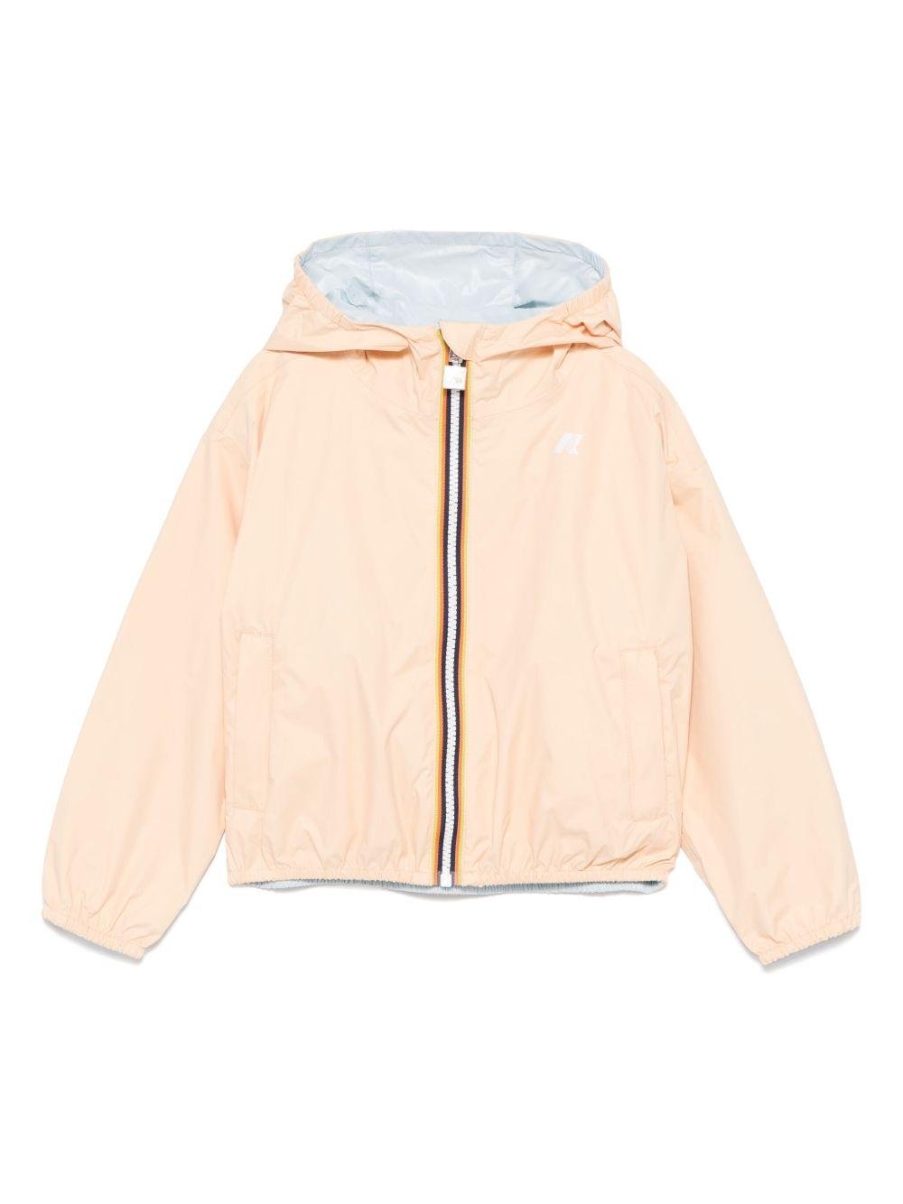 Giubbino Laurette per bambina K Way Kids rosa con cappuccio ampio - Rubino Kids