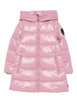 Giubbino Millie per bambina Save The Duck Kids rosa con design trapuntato