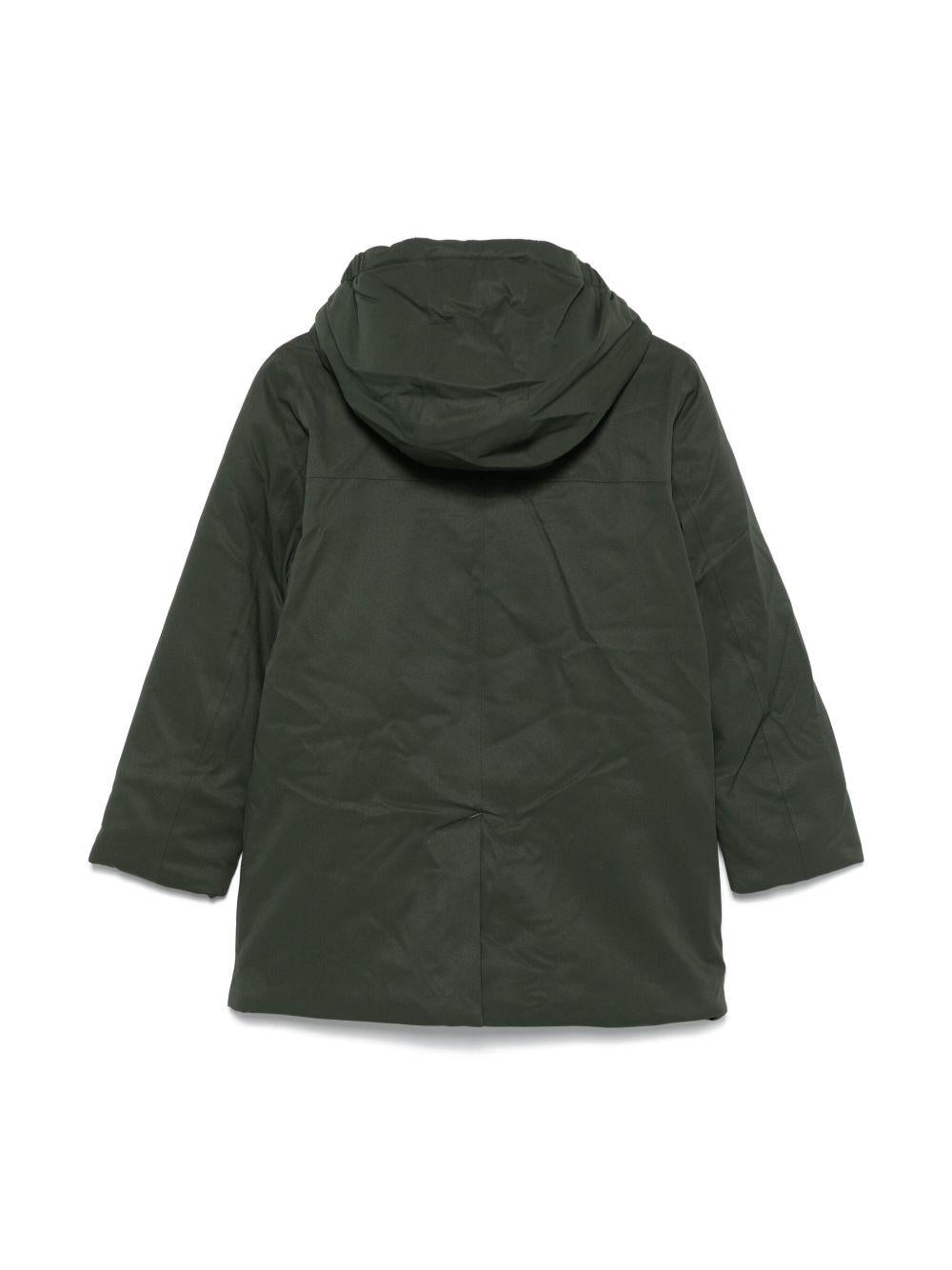 Giubbino P. Jacko Marmotta per bambino K - Way Kids verde con dettaglio con logo in gomma - Rubino Kids