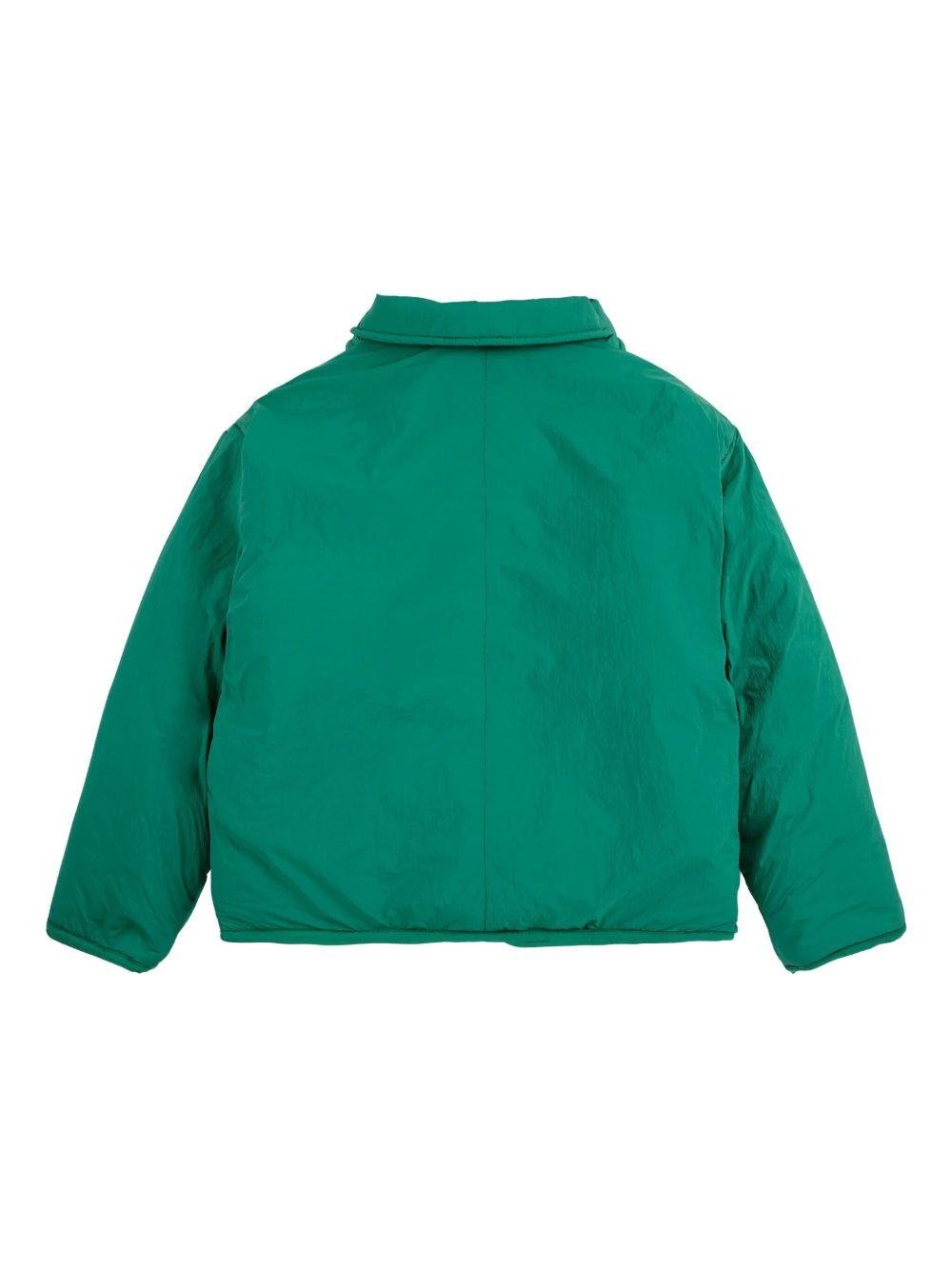 Giubbino per bambina Bobo Choses verde con motivo Clover - Rubino Kids