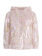 Giubbino per bambina Bonpoint rosa con stampa ciliegie - Rubino Kids