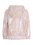 Giubbino per bambina Bonpoint rosa con stampa ciliegie - Rubino Kids