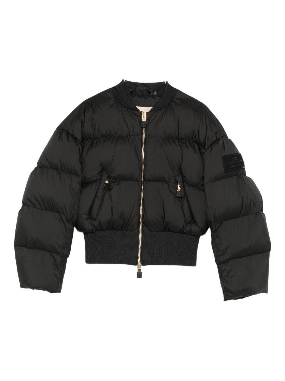 Giubbino per bambina Elisabetta Franchi La Mia Bambina nero con design trapuntato - Rubino Kids