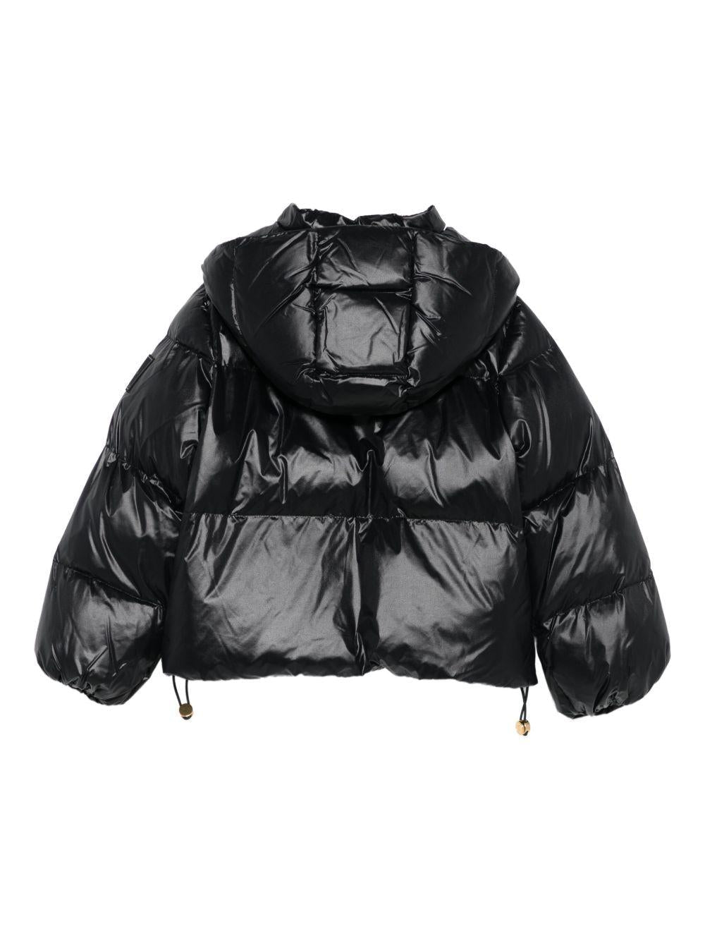 Giubbino per bambina Elisabetta Franchi La Mia Bambina nero con maniche a palloncino - Rubino Kids