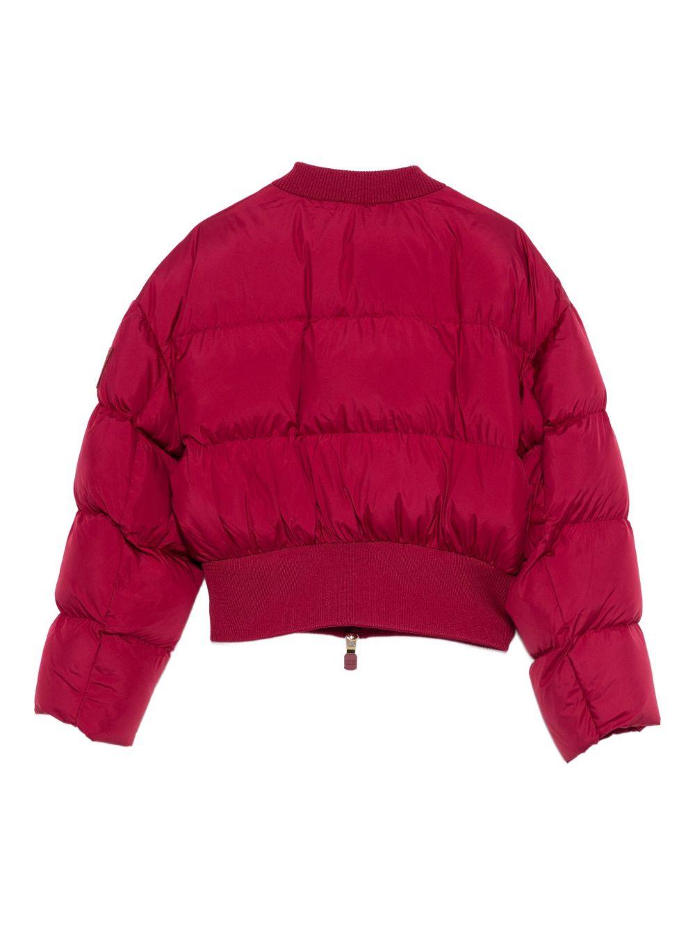 Giubbino per bambina Elisabetta Franchi La Mia Bambina rosso con design trapuntato - Rubino Kids