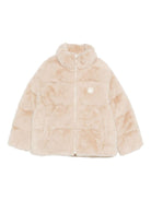Giubbino per bambina Emporio Armani Kids beige con design trapuntato - Rubino Kids