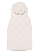 Giubbino per bambina Emporio Armani Kids beige con motivo trapuntato - Rubino Kids