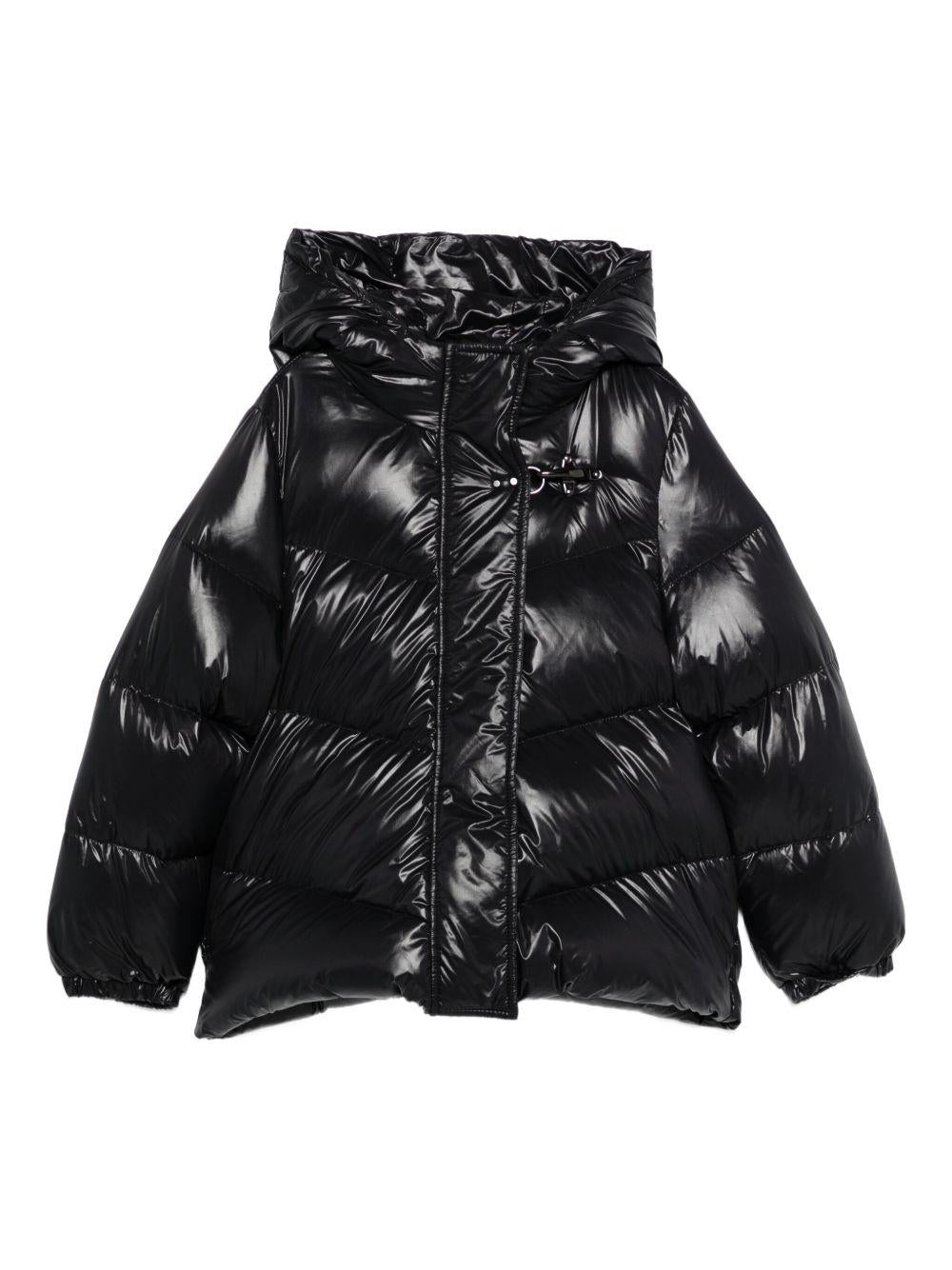 Giubbino per bambina Fay Kids nero con cappuccio - Rubino Kids