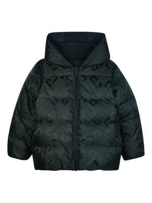 Givenchy Kids green hooded jacket for girls