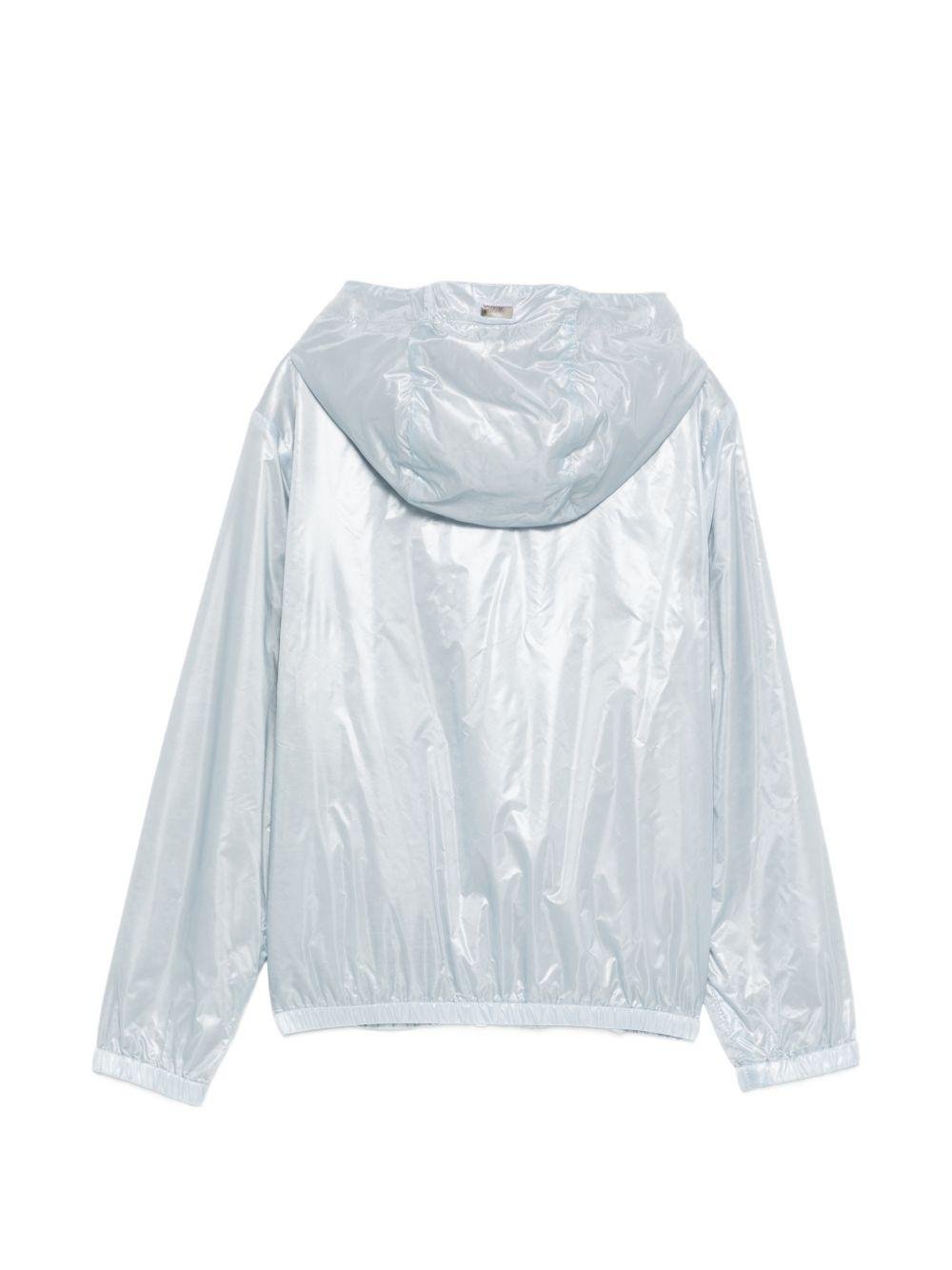 Giubbino per bambina Herno Kids argento con chiusura zip - Rubino Kids