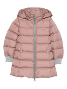 Giubbino per bambina Herno Kids rosa imbottito con cappuccio - Rubino Kids