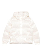 Giubbino per bambina K - Way Kids bianco con chiusura con zip - Rubino Kids