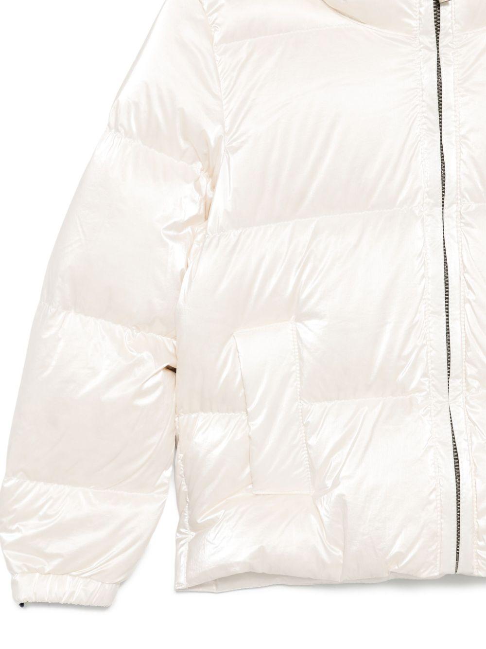 Giubbino per bambina K - Way Kids bianco con chiusura con zip - Rubino Kids
