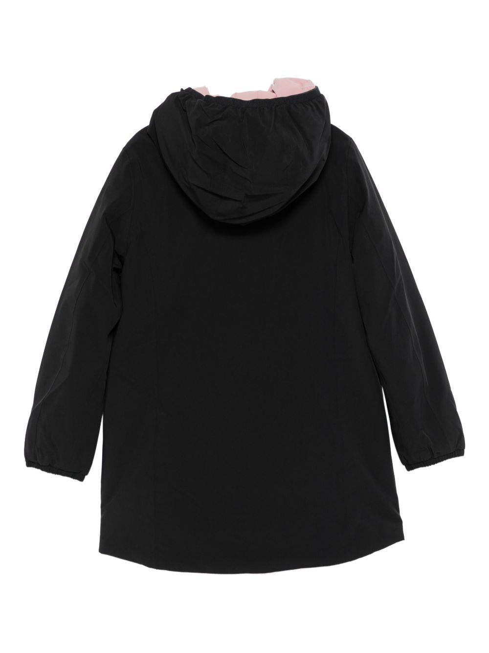 Giubbino per bambina K - Way Kids nera con dettaglio logo - Rubino Kids
