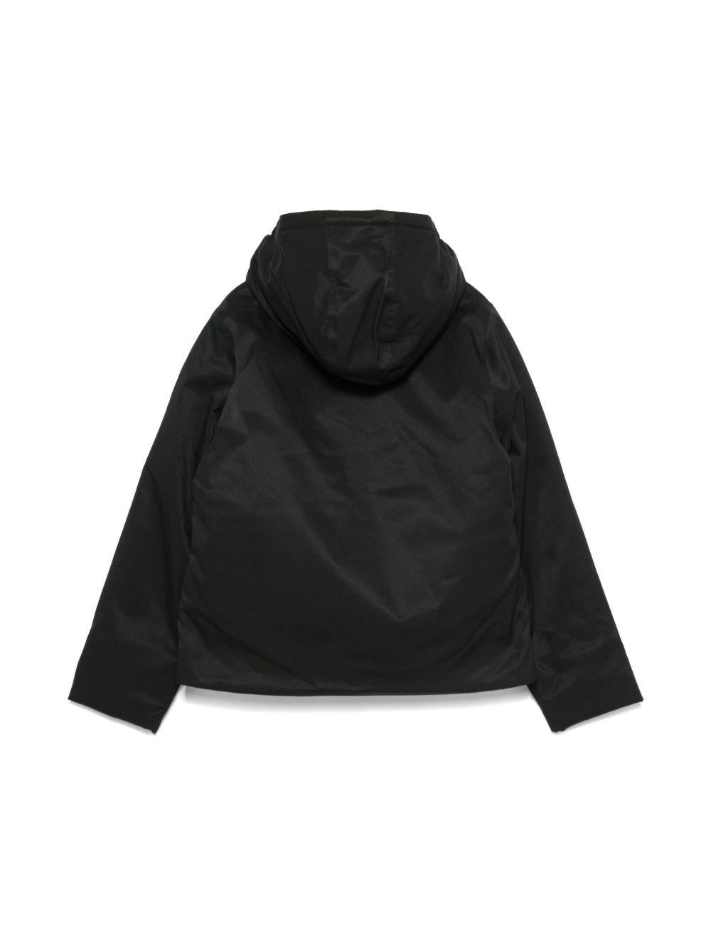 Giubbino per bambina K - Way Kids nero con applicazione logo sul petto - Rubino Kids