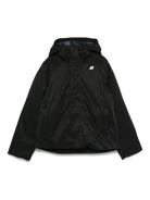 Giubbino per bambina K - Way Kids nero con applicazione logo sul petto - Rubino Kids