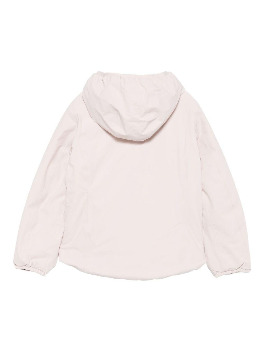 Giubbino per bambina K - Way Kids rosa con cappuccio classico - Rubino Kids