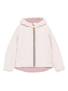 Giubbino per bambina K - Way Kids rosa con cappuccio classico - Rubino Kids