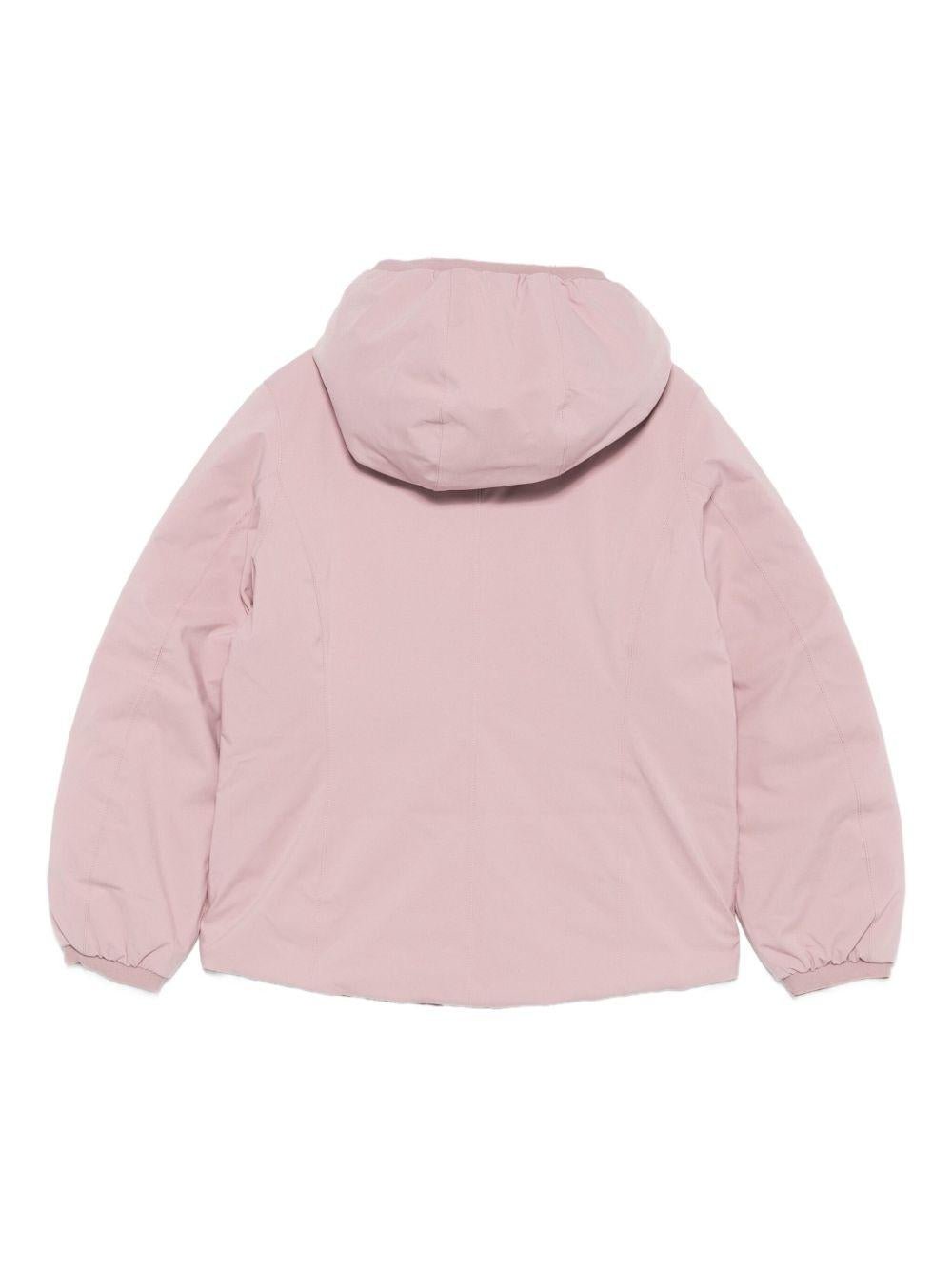 Giubbino per bambina K - Way Kids rosa con design reversibile - Rubino Kids