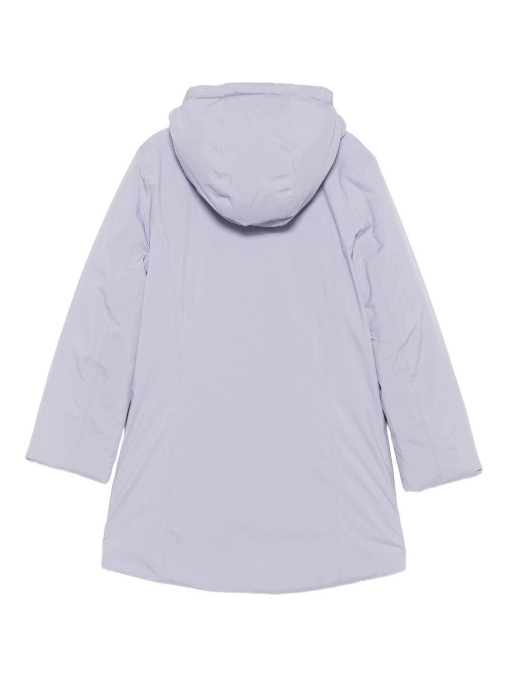 Giubbino per bambina K - Way Kids viola con cappuccio classico - Rubino Kids