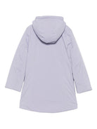 Giubbino per bambina K - Way Kids viola con cappuccio classico - Rubino Kids