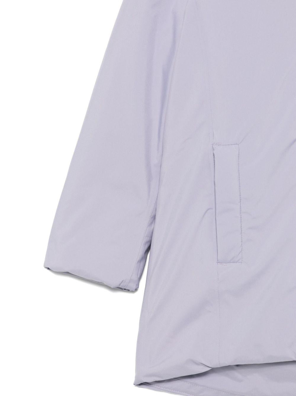 Giubbino per bambina K - Way Kids viola con cappuccio classico - Rubino Kids