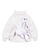 Giubbino per bambina Molo viola con stampa unicorno sul retro - Rubino Kids