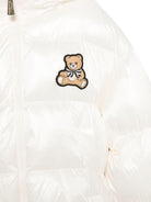 Giubbino per bambina Moschino Kids biancocon ricamo Teddy - Rubino Kids