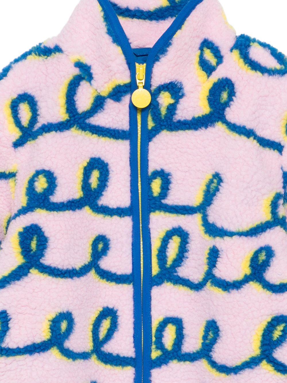 Giubbino per bambina Stella McCartney Kids rosa con motivo a vortice - Rubino Kids