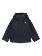 Giubbino per bambini K - Way Kids blu con applicazione con logo sul petto - Rubino Kids