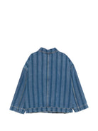 Giubbino per bambino Bobo Choses denim con design a righe - Rubino Kids