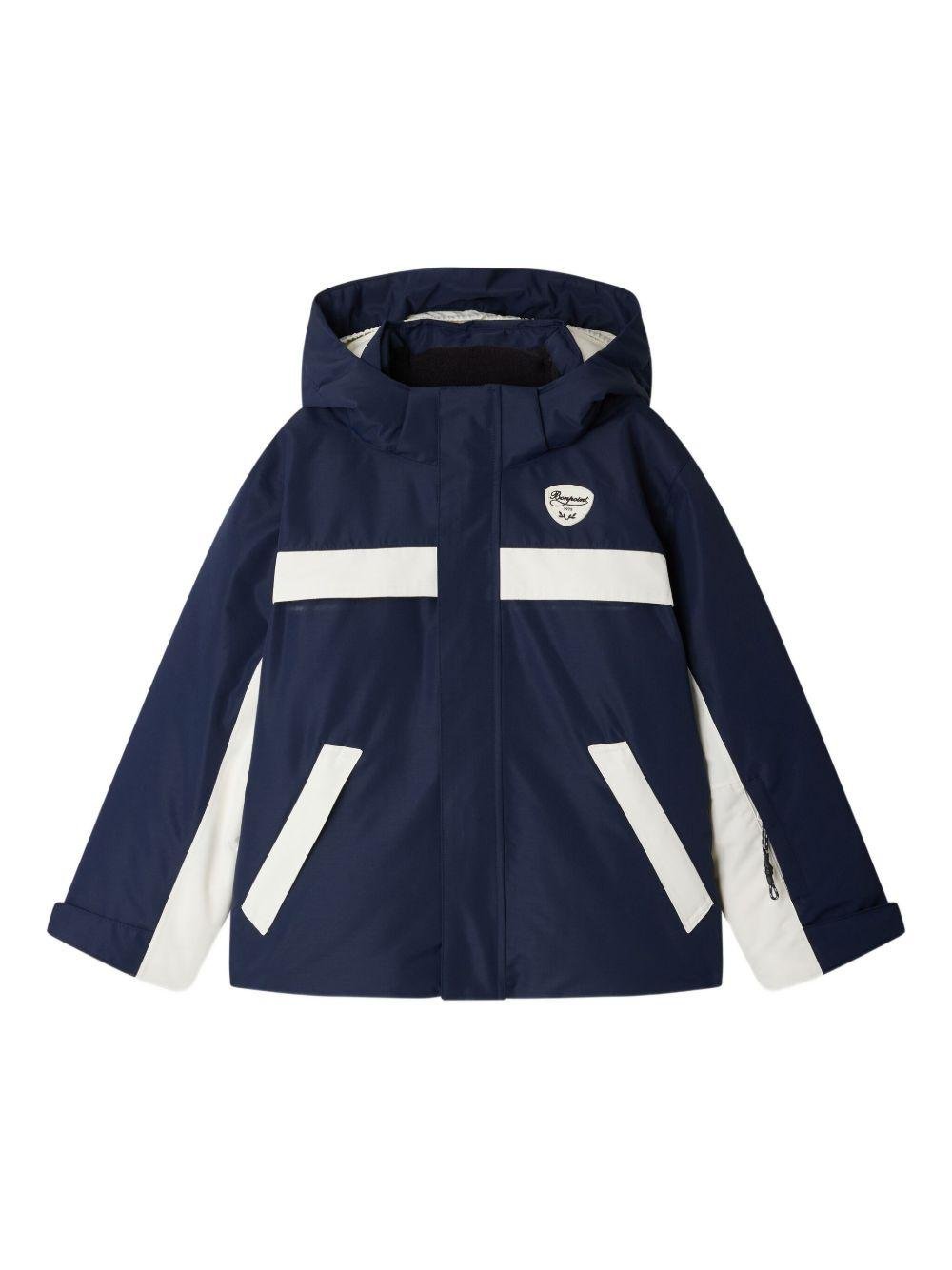 Giubbino per bambino Bonpoint blu con cappuccio - Rubino Kids