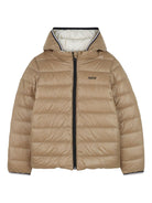 Giubbino per bambino Boss Kids beige con design reversibile - Rubino Kids