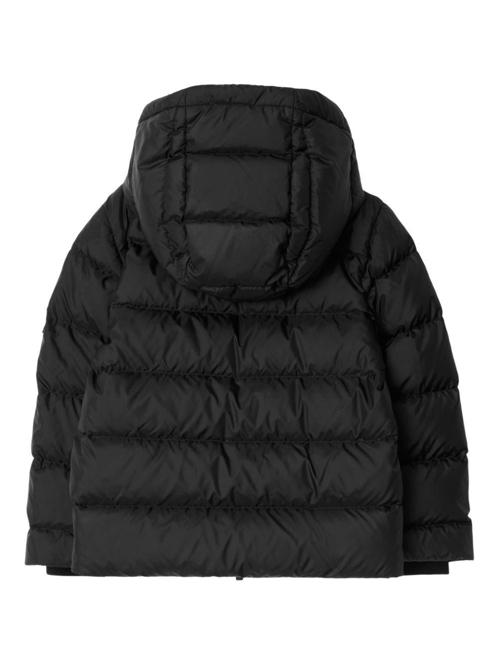 Giubbino per bambino Burberry Kids nero con applicazione orsetto Thomas - Rubino Kids