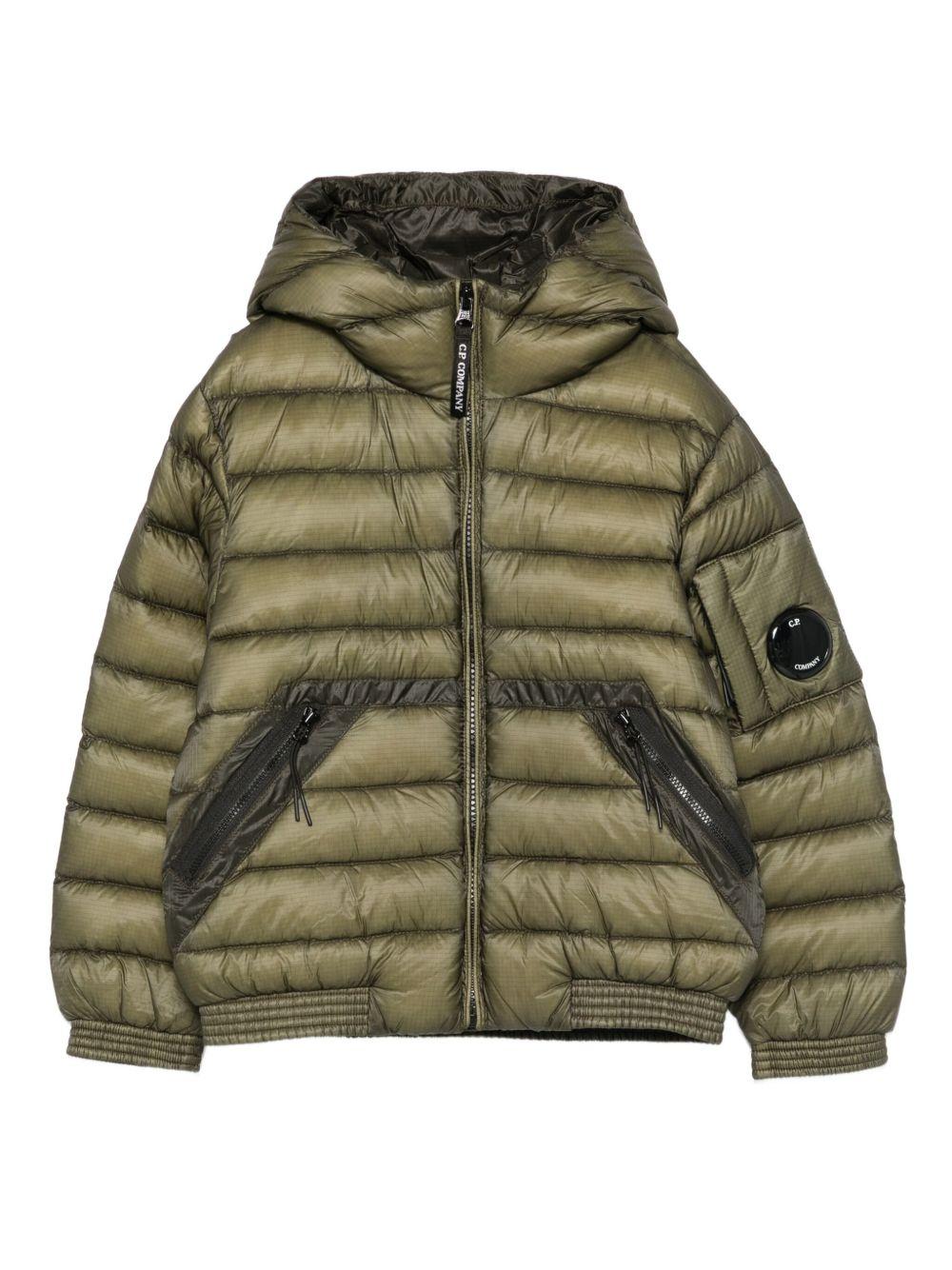 Giubbino per bambino C.P. Company Kids verde con design trapuntato - Rubino Kids