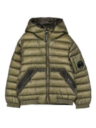 Giubbino per bambino C.P. Company Kids verde con design trapuntato - Rubino Kids
