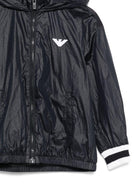 Giubbino per bambino Empotio Armani Kids nero con dettaglio logo - Rubino Kids