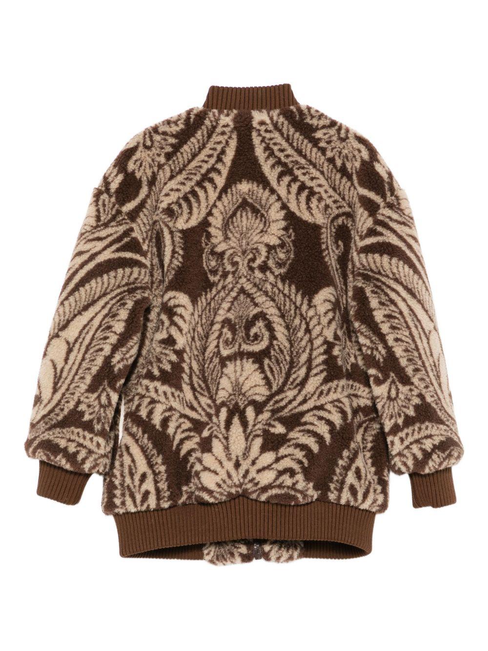 Giubbino per bambino Etro Kids marrone con motivo paisley - Rubino Kids