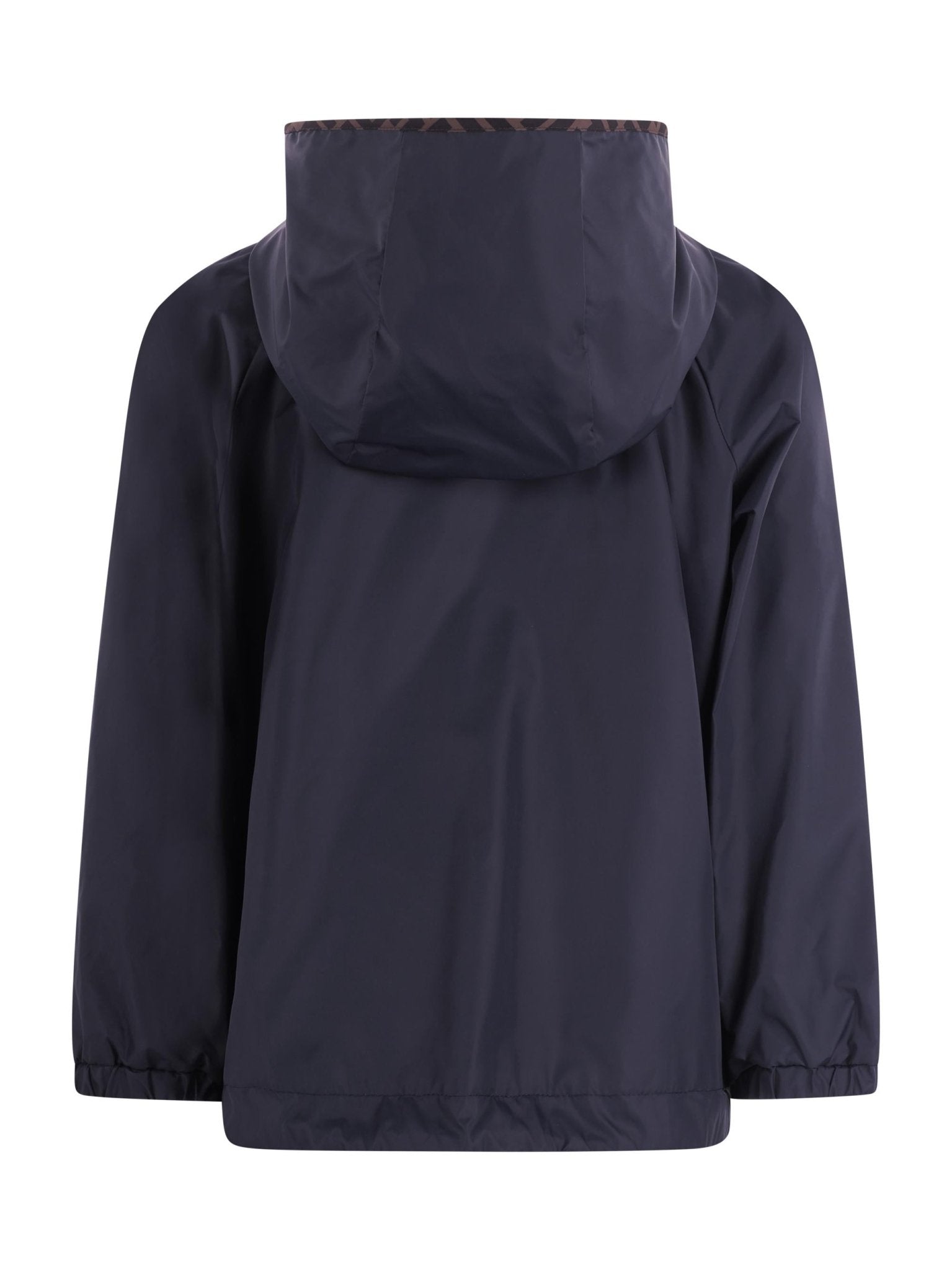 Giubbino per bambino Fendi Kids blu con toppa con logo sul davanti - Rubino Kids