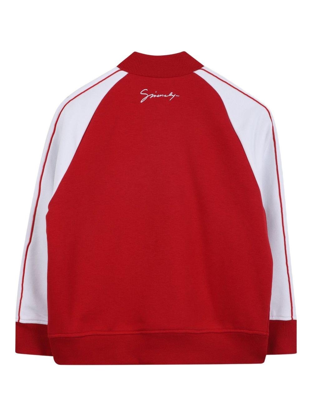Giubbino per bambino Givenchy Kids rosso con maniche raglan - Rubino Kids